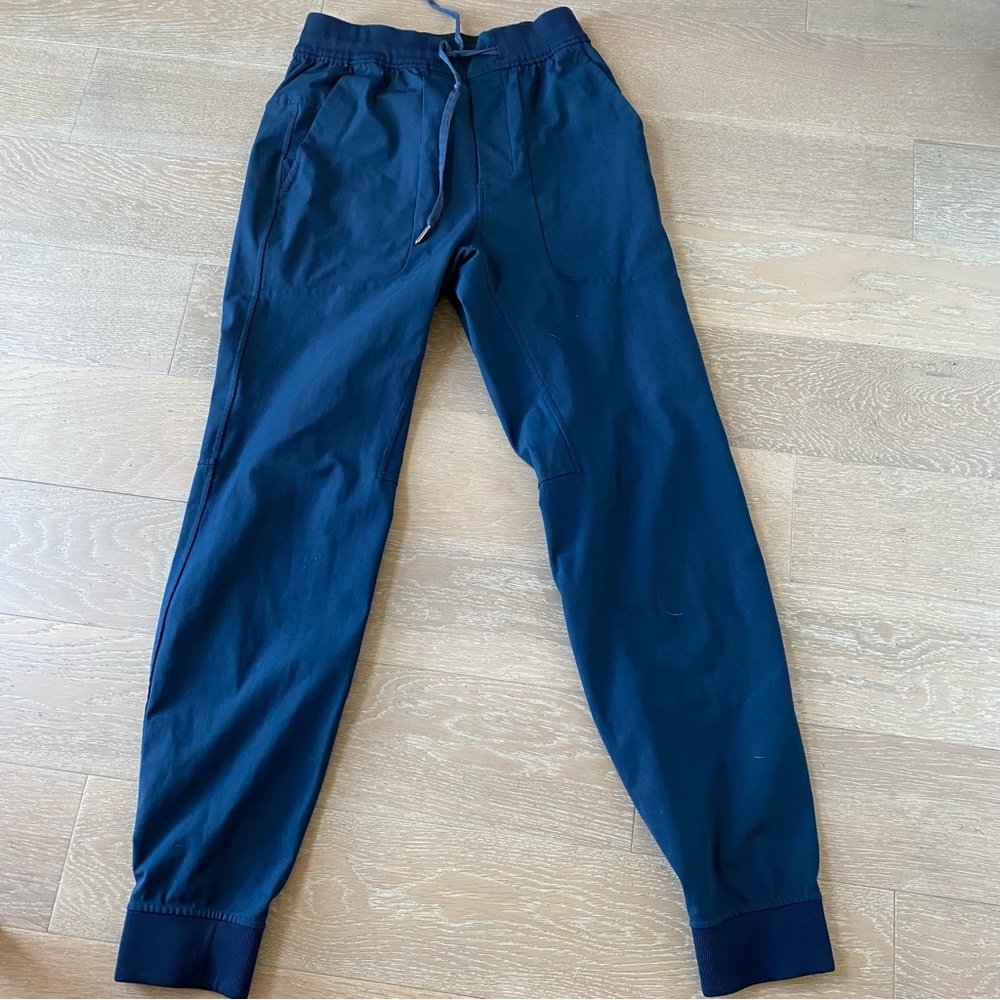 lululemon high waist joggers band drawstring waist blue xs 29’inseam